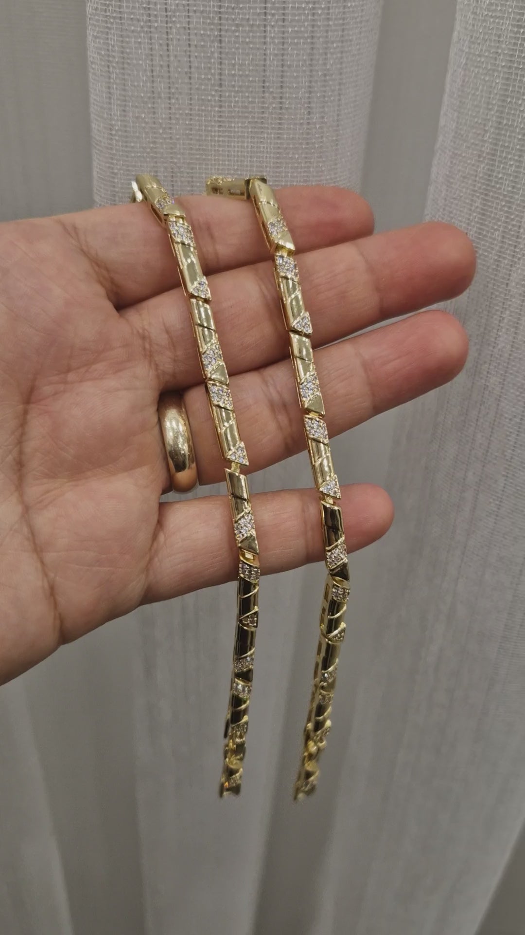 Golden Geometry Armband - 14K vergoldet