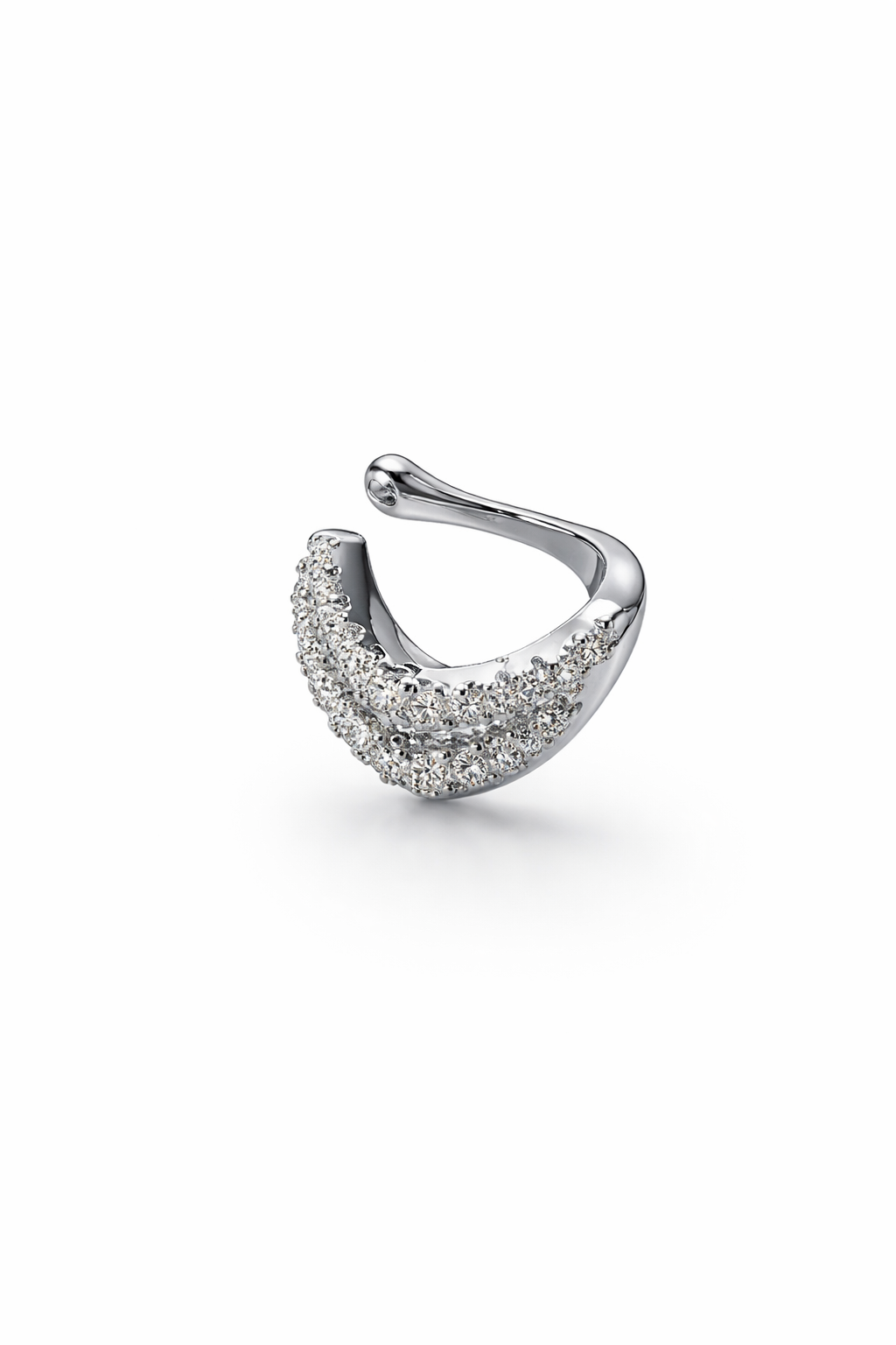 Vogue V Ear Cuff - 14K vergoldung