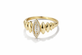 Navette Royal Ring - 14K vergoldet