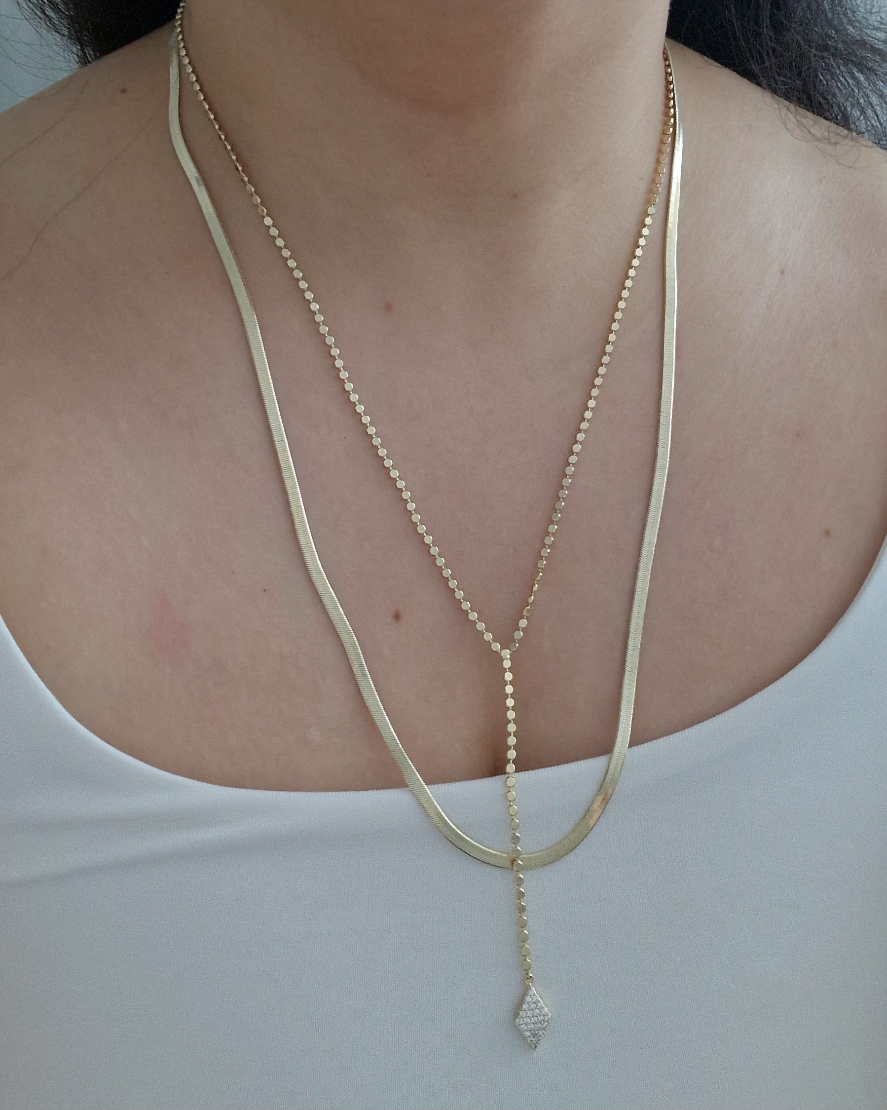 Liora Y-Collier - 14K vergoldet